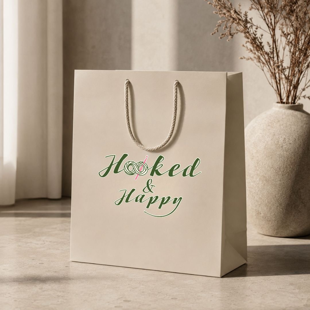 Hooked & Happy Sticker Design