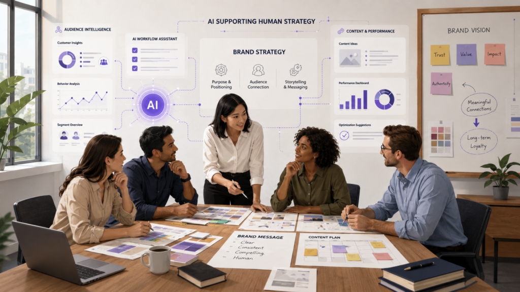 AI and human collaboration in branding strategies 2026